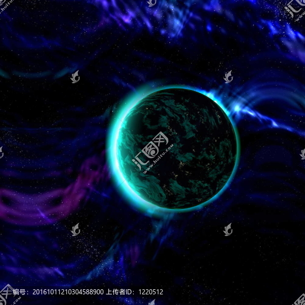 宇宙空間的星球