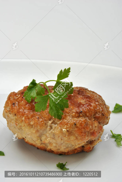 一個肉丸子與有機(jī)香菜白板