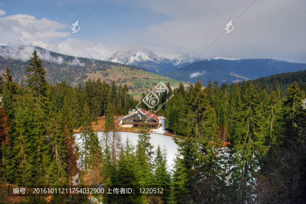 阿爾卑斯的冬天；Dolomites；意大利；2007