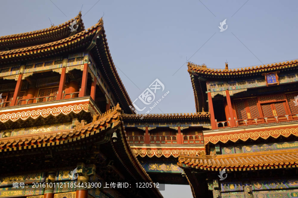 雍和宮佛教寺廟，北京中國