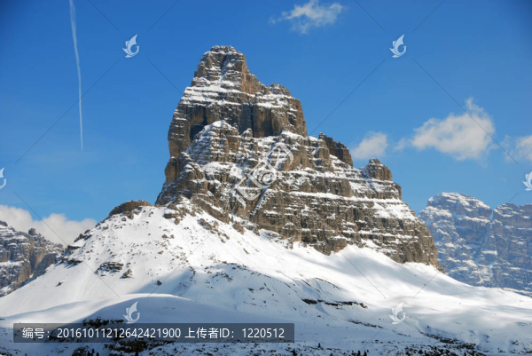 阿爾卑斯的冬天；Dolomites；意大利；2007