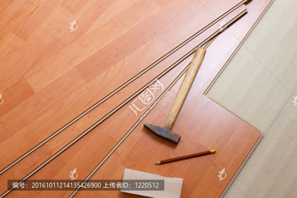 木地板和工具