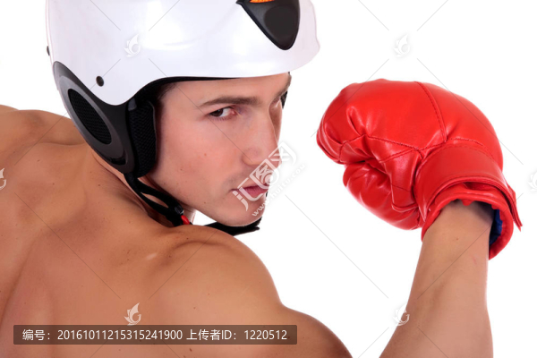 男子運(yùn)動(dòng)員拳擊頭盔