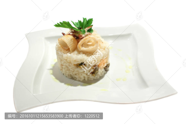 海鮮和歐芹調(diào)味飯