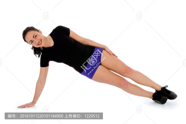 女人練習健身