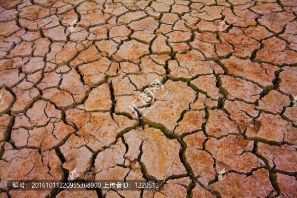 破碎地球-全球變暖的概念形象
