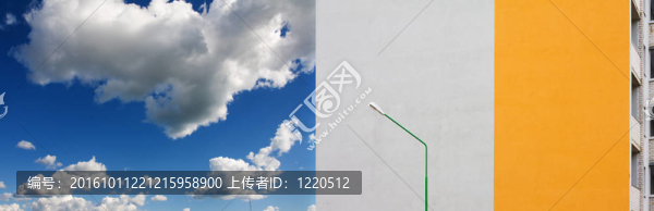 新型建筑墻體和燈籠