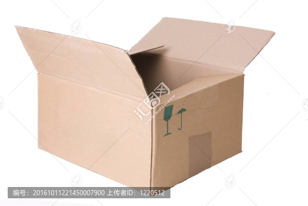白色開硬紙板箱