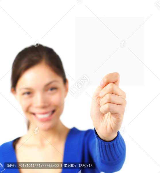 女人展示卡