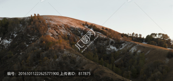 雪山秋景