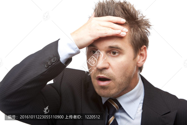 年輕的商人震驚了