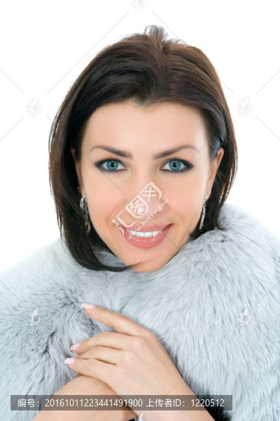 在晚禮服的女人肖像