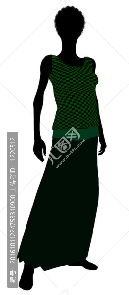 1920女性剪影