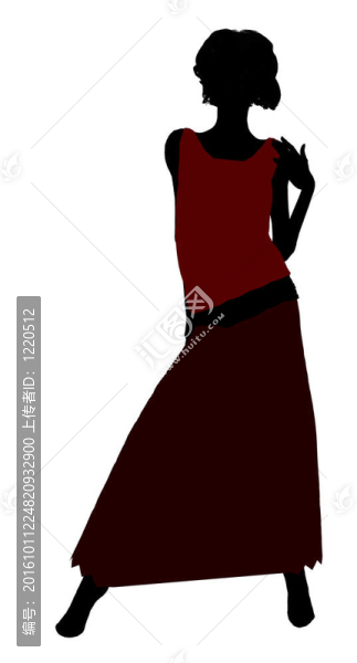 1920女性剪影