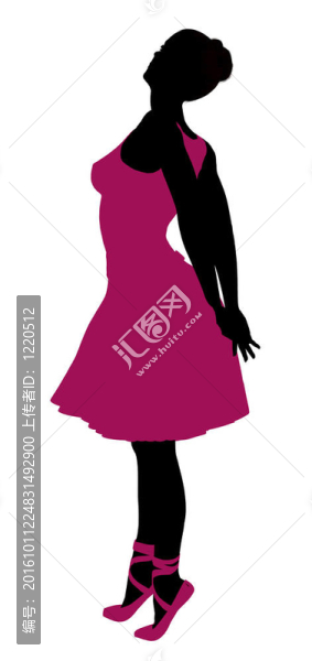 女Ballerina,Silhouette