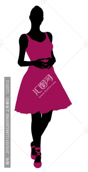 女Ballerina,Silhouette