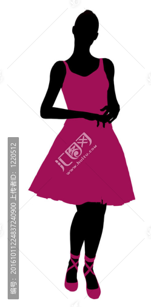 女Ballerina,Silhouette