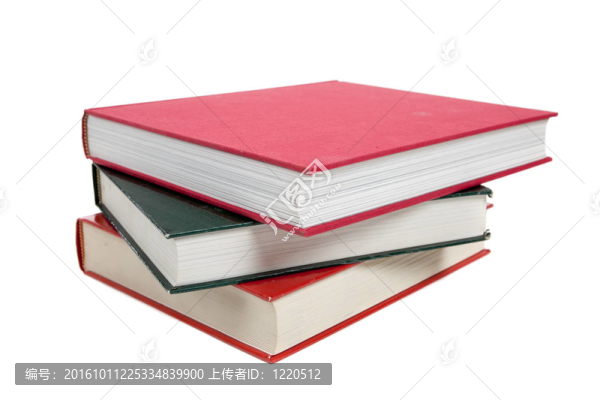 一堆白色的教科書