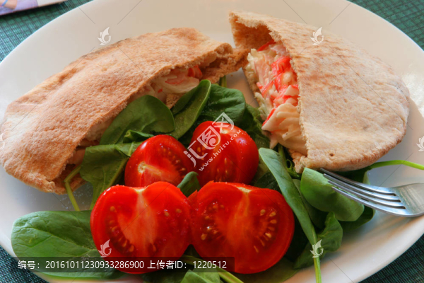蟹肉三明治午餐