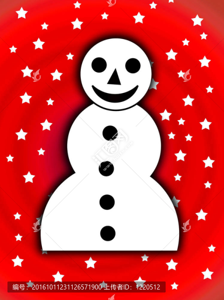 2d圣誕雪人