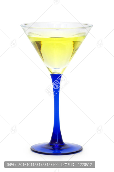 白色背景雞尾酒