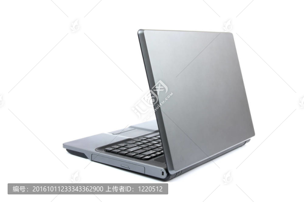 白色背景下的現(xiàn)代筆記本電腦
