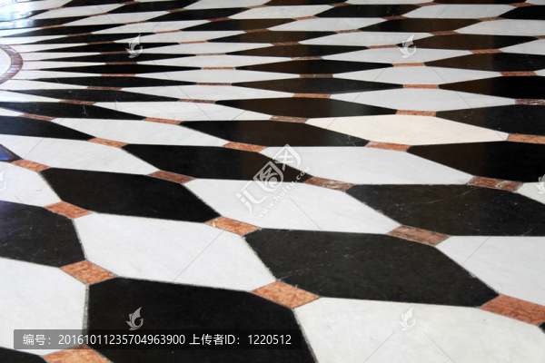 黑白地板