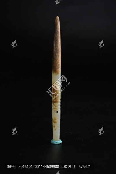 玉器,西周白玉錐形針