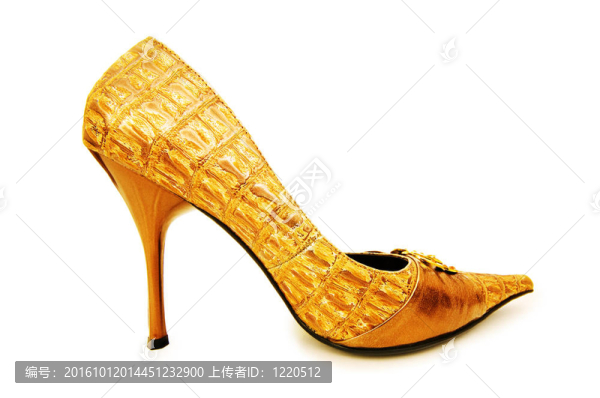 白色背景下的女性鞋