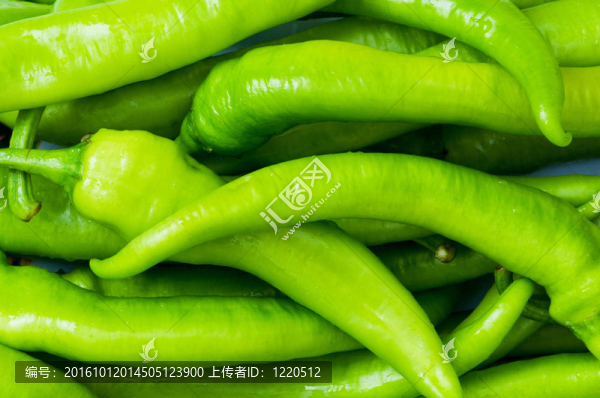 青椒在白色的盤子中分離