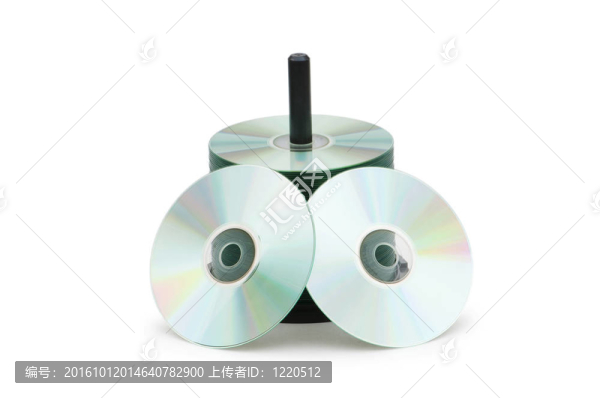 白色的光盤上的主軸