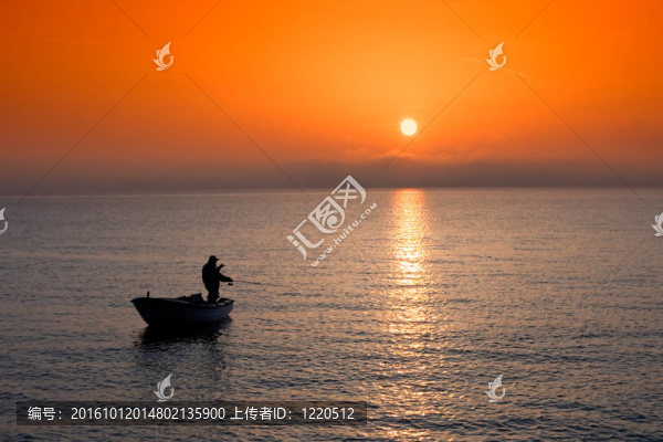 釣魚日落