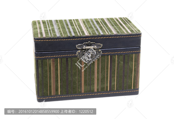 具有花式鎖的天鵝絨盒