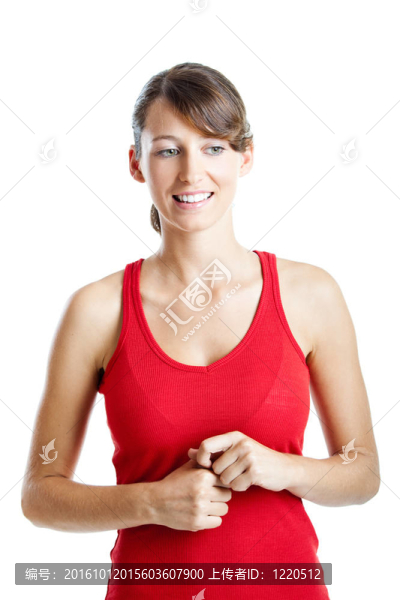 心煩意亂的年輕女子