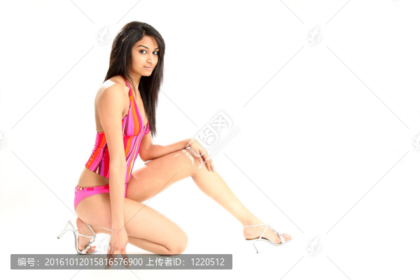 美麗的Young,Woman