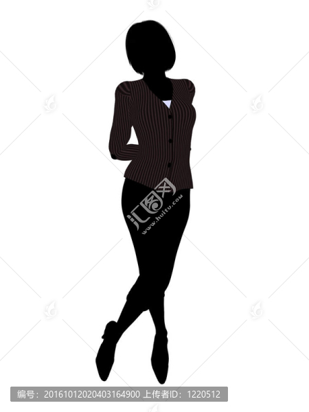女性辦公室插圖剪影