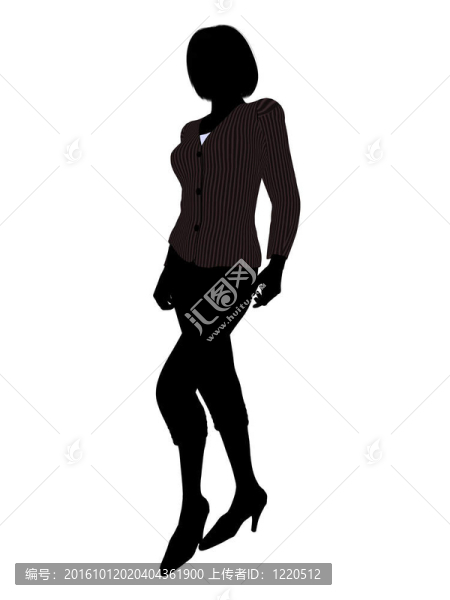 女性辦公室插圖剪影