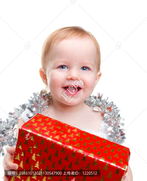 圣誕裝飾的嬰兒