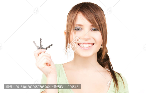 快樂的少女與鑰匙