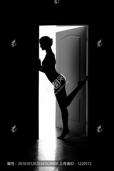 一個(gè)美麗的年輕女人的輪廓
