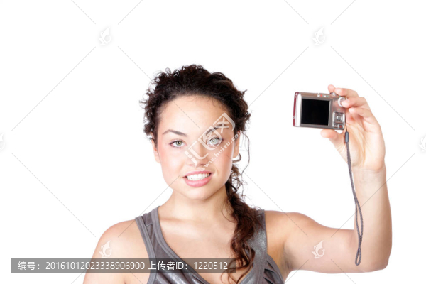 女人說話的圖片