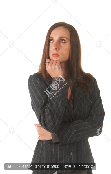 美麗的黑發(fā)女商人