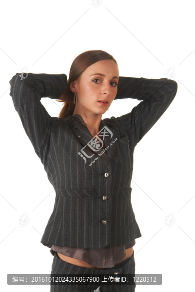 美麗的黑發(fā)女商人