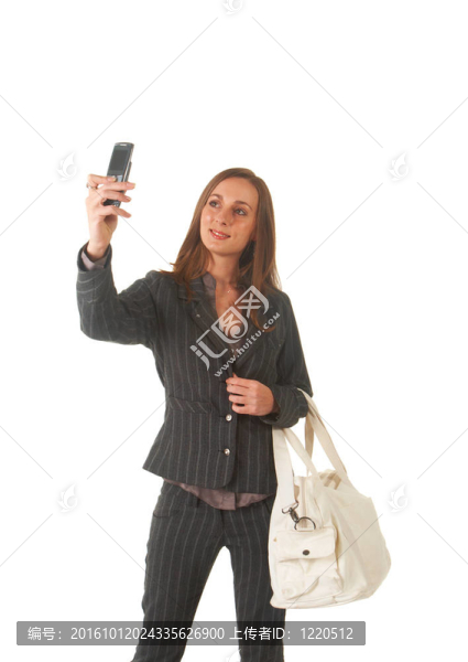 美麗的黑發(fā)女商人