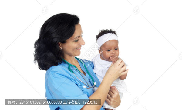 護(hù)士抱著嬰兒