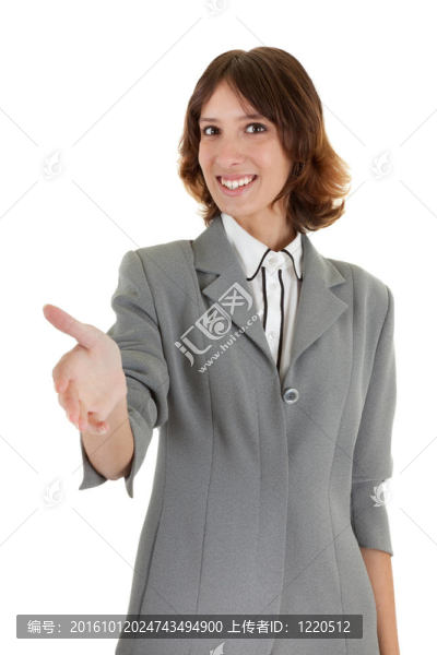 年輕的女孩在辦公室clouses