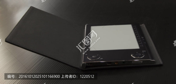 黑色背景的電子書閱讀器