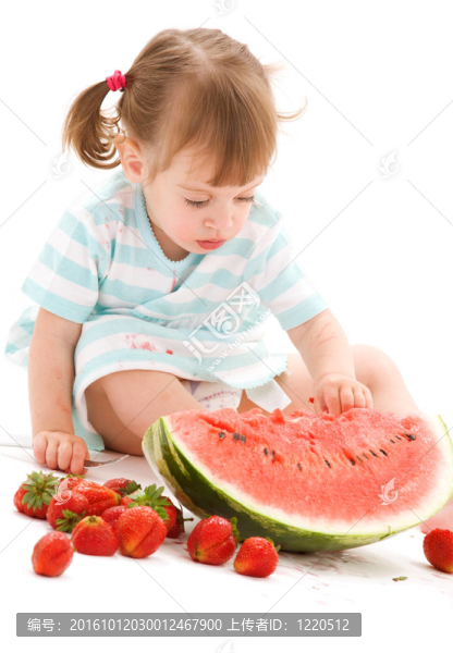 草莓女孩小西瓜