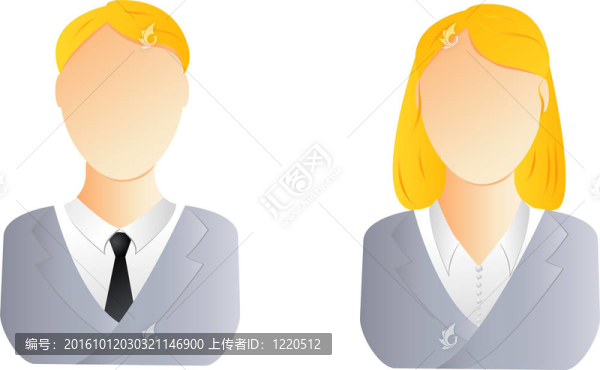 男人和女人的用戶圖標(biāo)