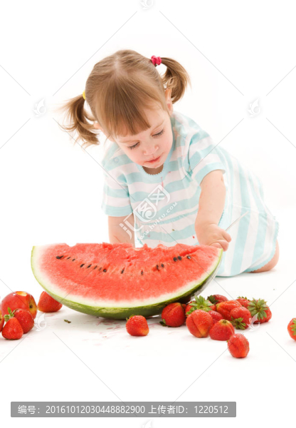 草莓女孩小西瓜